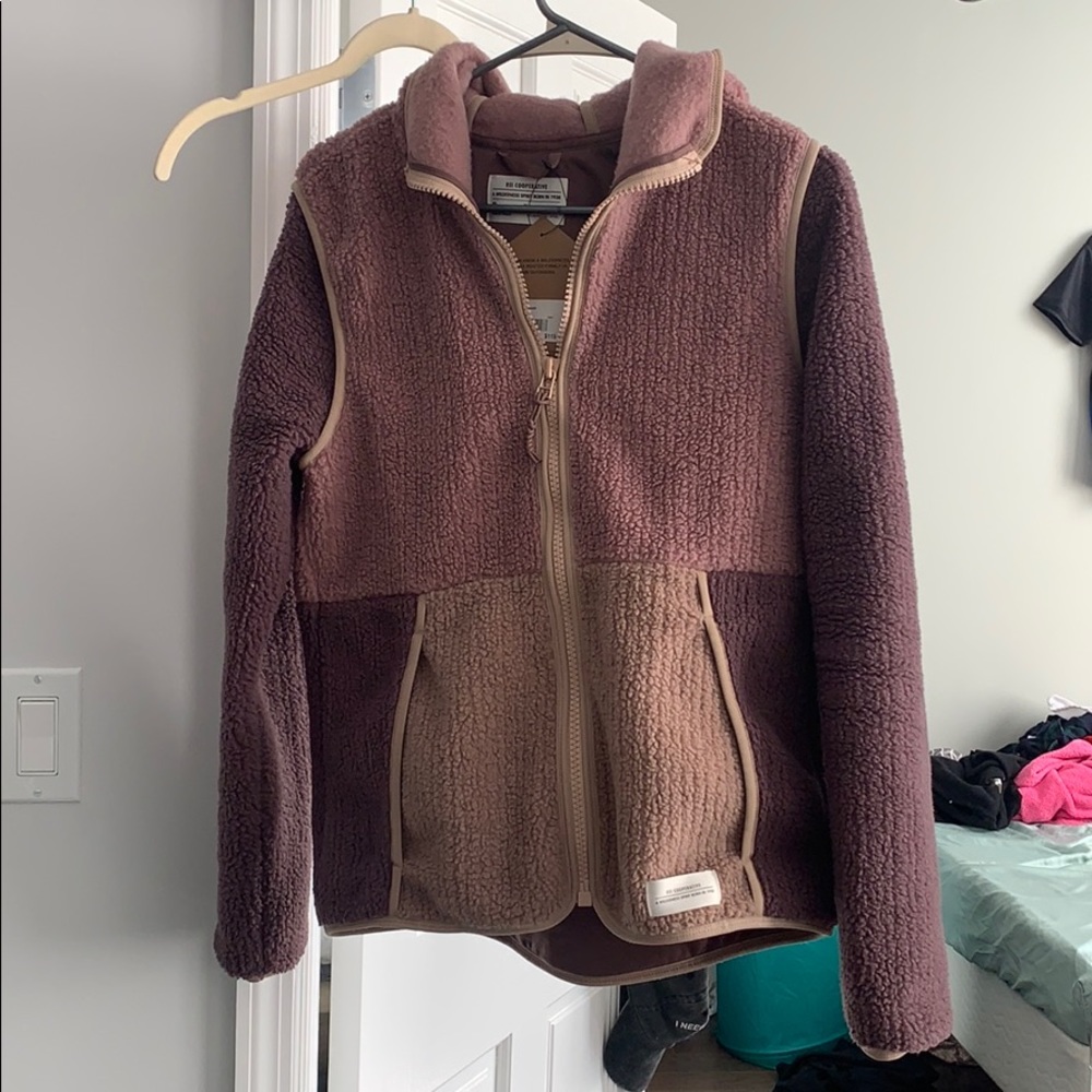 NWT rei peppercorn colorblock Sherpa sweater - Picture 1 of 4